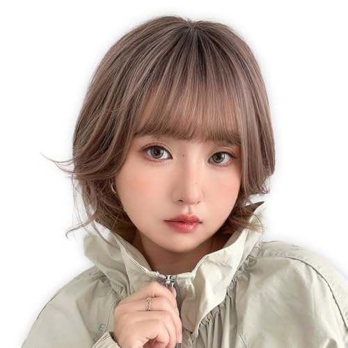Brightlara Bare Skin Wig, Cool to the Touch, Short Bob Wig, Women s Full Wig, hf2036-RC-S