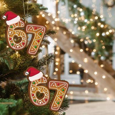 67 Acrylic Brick Humorous Christmas Ornament Hanging Decoration For Holiday Party