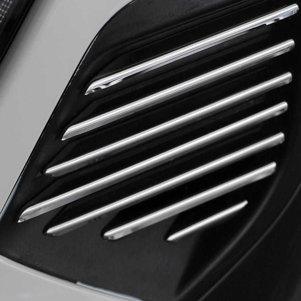 For Peugeot 2008 2019-2025 E2008 2020-2025 Front Fog Light Trim Fog Lamp Decoration Sticker Cover Styliing Mouldings Accessories