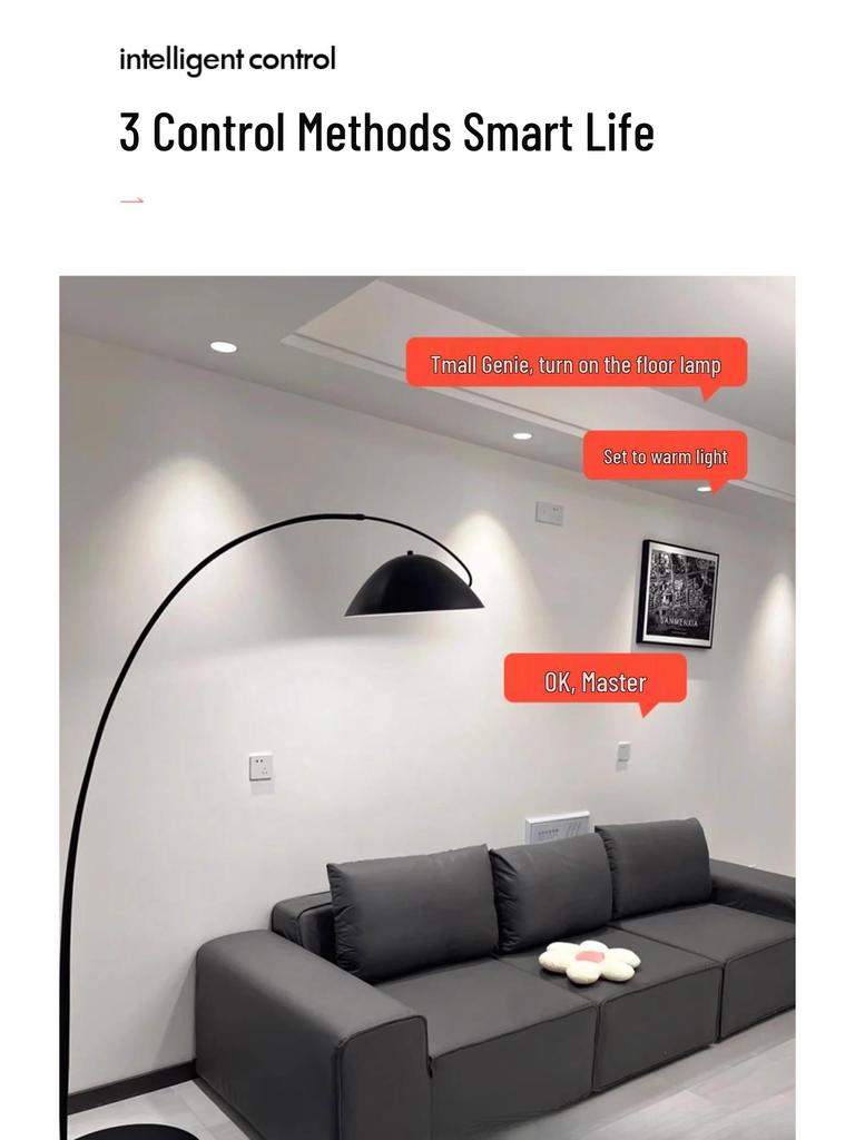 Nordic Minimalist Fishing Floor Lamp - Elegant Living Room Decor, Atmospheric Vertical Light, Luxurious Art Design