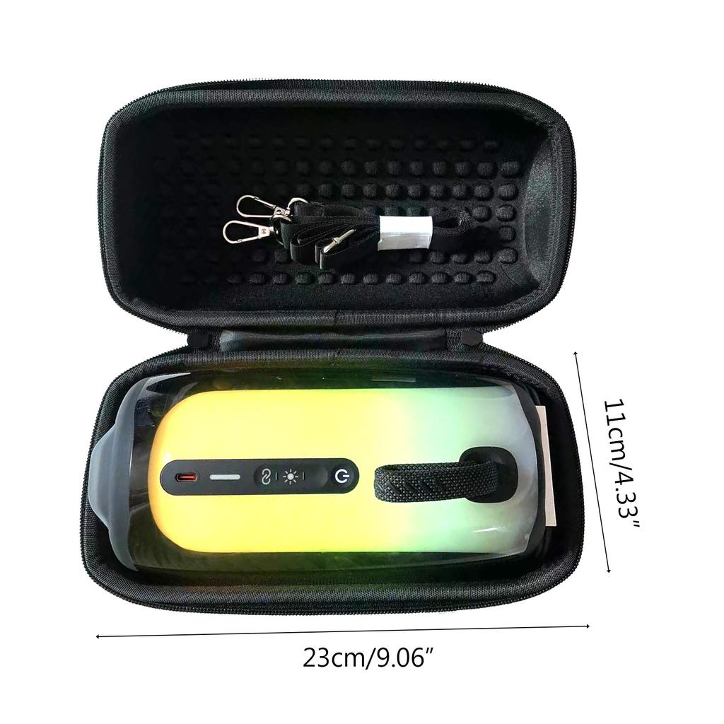 Kleine Reise-Hartschalen-EVA-Tragebox für Pulse 5 Lautsprecher mit Reißverschluss, leicht zu öffnen und zu schließen, Hartschalenhalter, Zubehör