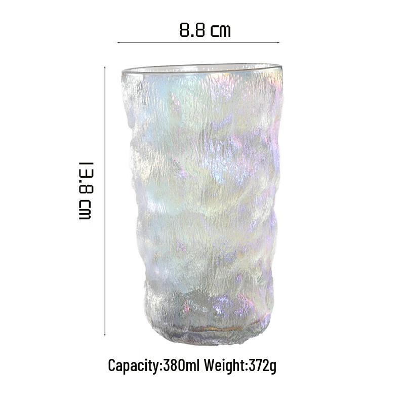 Glacier Style Thickened Glass Drinking Cup