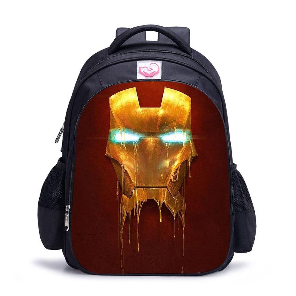 Marvel Iron Man Waterproof Backpack Large Capacity Schoolbag For Kids