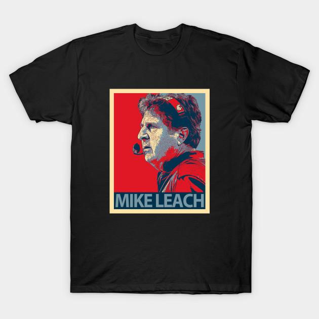 Men Black Print T-shirt Mike Leach No-Cut Transfer Paper Print Cotton Tshirt 3XL чёрный