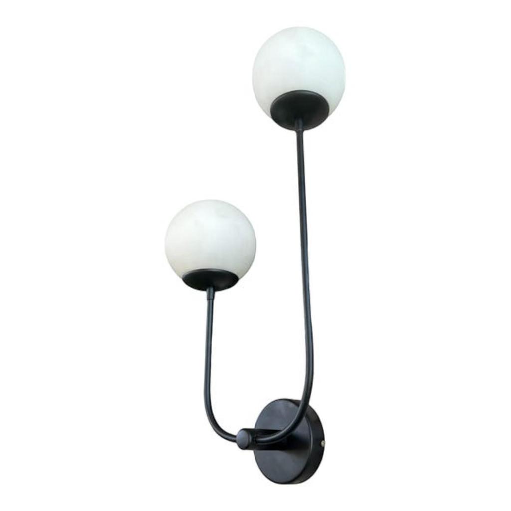 Aplică de perete LED neagră, lampă de toaletă și de noptieră, lumină industrială modernă de la mijlocul secolului, corp de iluminat minimalist personalizabil, iluminat de perete modern