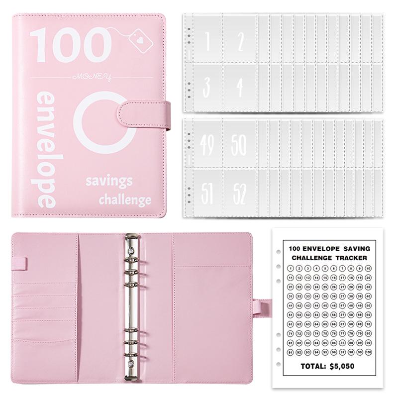 100-Day Savings Challenge Budget Binder & A5 Planner Notebook