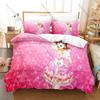 Colorful Group Graphic Love Live School Idol Anime Bedding Set Duvet Cover With 2 Pillowcases Teen Girly Bedroom Decor