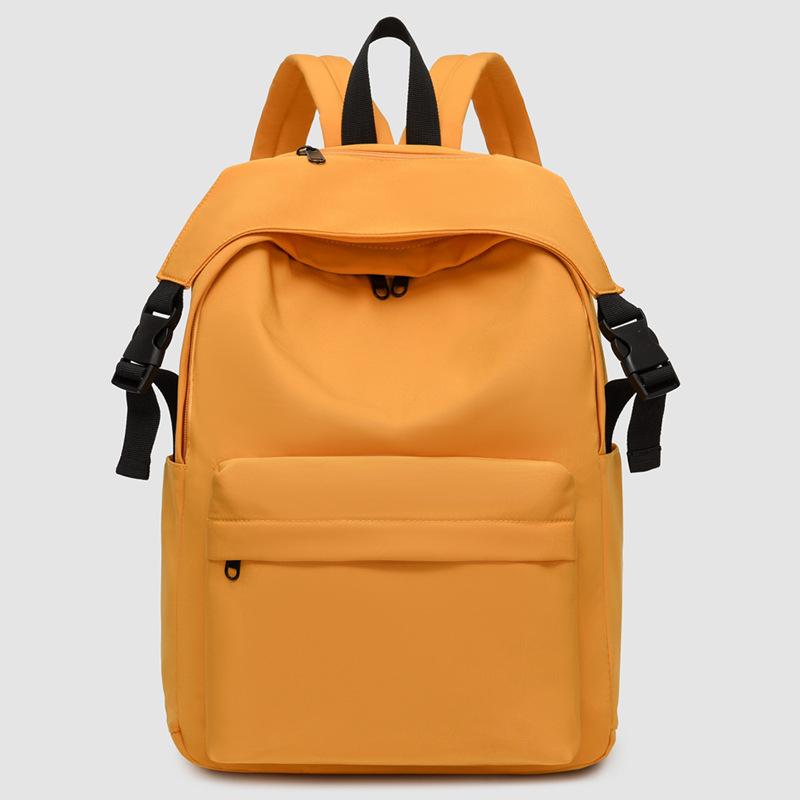 

Простой дорожный рюкзак Однотонный рюкзак Повседневный рюкзак Большая вместимость Студенческий рюкзак Рюкзак one size fits all жёлтый