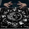 Quadratisches Flanell Tarot Altartuch Brettspielunterlage Astrologische Orakelunterlage Tischdecke Kartenmatte Wahrsagertischtuch