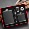 Metal Liquor Container Portable Drinking Vessel Leakproof Hip Flask with Funnel for Adventure Enthusiasts