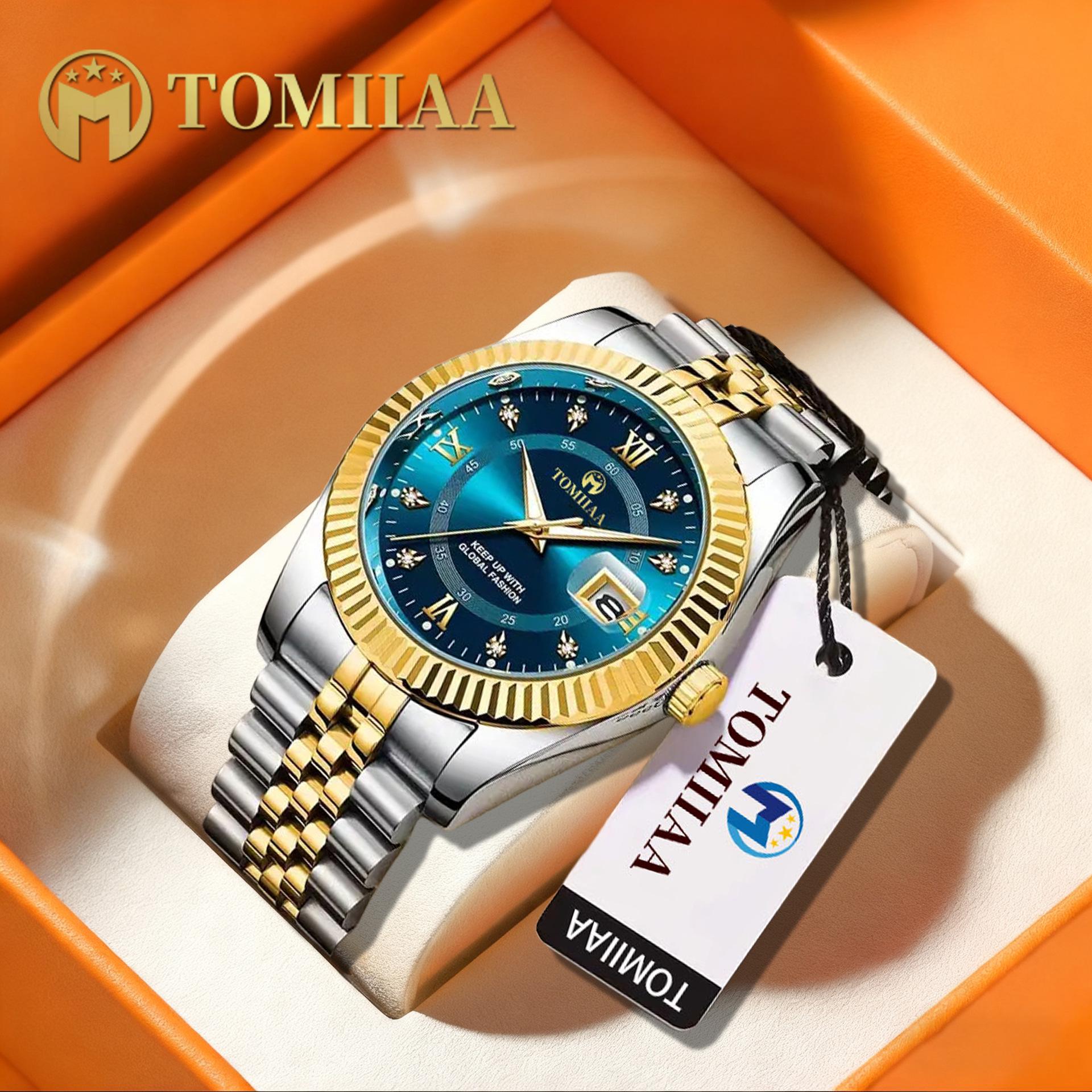 TOMIIAA Роскошные мужские кварцевые часы - Новый деловой стиль, Хит продаж