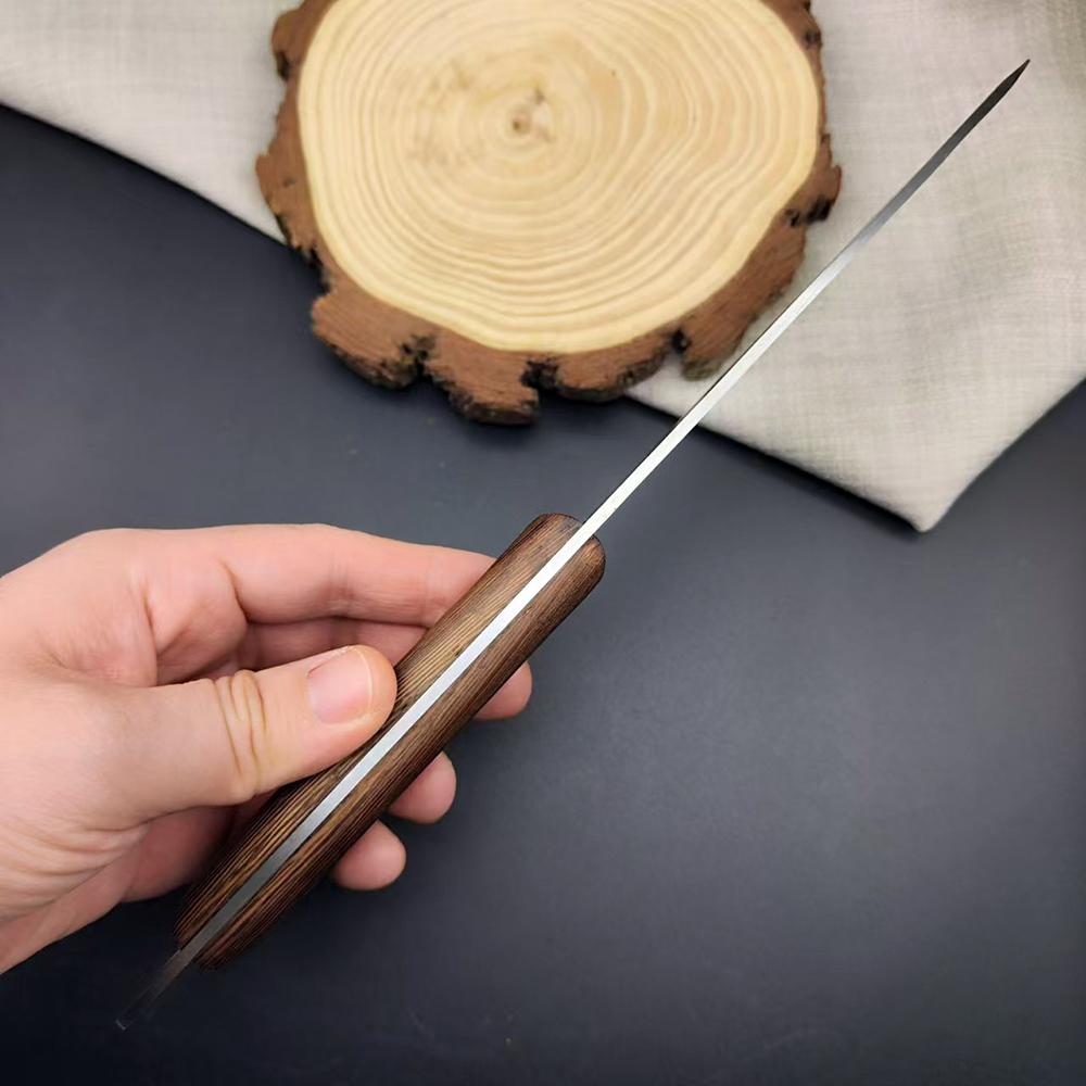 Geschmiedetes Koch-, Ausbein-, Tranchierbeil, Professionelles Küchenmesser für Fleisch, Geflügel, Metzgerei, Schäler, Schneidwerkzeug, Grillmesser mit Scheide