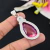 Pink Kunzite Gemstone Handmade 925 Sterling Silver Jewelry Pendant 2.44" KG-159