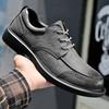 Fashion Fashion Classic Men's Genuine Leather Shoes Lace Up Office Business Shoes Commuter Men's Casual Shoes Banquet Suit Shoes