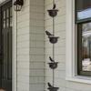 SeraphinaT Vintage Bird Rain Chain Drain gutters Decorated Rain Chain Garden Rain Steering