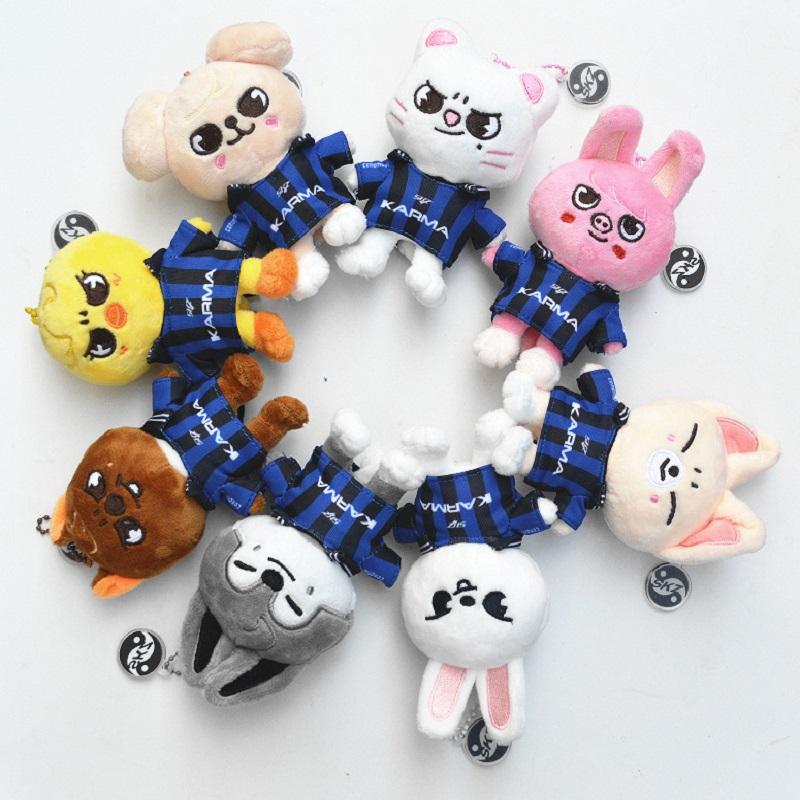 Plush Doll Keychain for Stray Children KARMA Cartoon Plush Animal Children Couple Fan Gift Pack Pendant Keychain