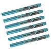 6Pcs Tire Paint Pen Water Proof Long Lasting Protective Oil Tire Marker Pen Blue 1g