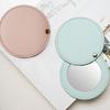 Compact Mirrors Unbreakable Stainless Steel Mirror With Pu Leather Sleeve Mini Portable Makeup Mirror For Purse Pocket Travel
