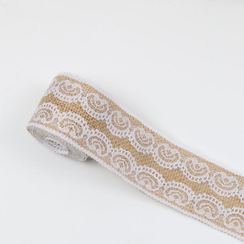 Leinen Spitze Bandbreite Hanfseil Streifen Dekoration Kindergarten Ring Spitze Leinen Rolle Handgefertigt DIY Material Zubehör