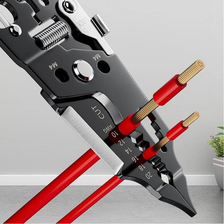 28 In 1 Professional 8-inch Wire Stripper/wire Crimping Tool, Wire Cutter, Wire Crimper, Cable Stripper, Wiring Tool