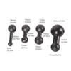 Multiple Size Ball Head Adapter Set Double Ball Adapter for Various Mounts Including Phone and Navigation Holders