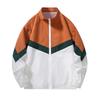 Jacket Men's Stand Up Collar Jacket Color Blocked Casual Men's Jacket Stand Up Collar Jacket