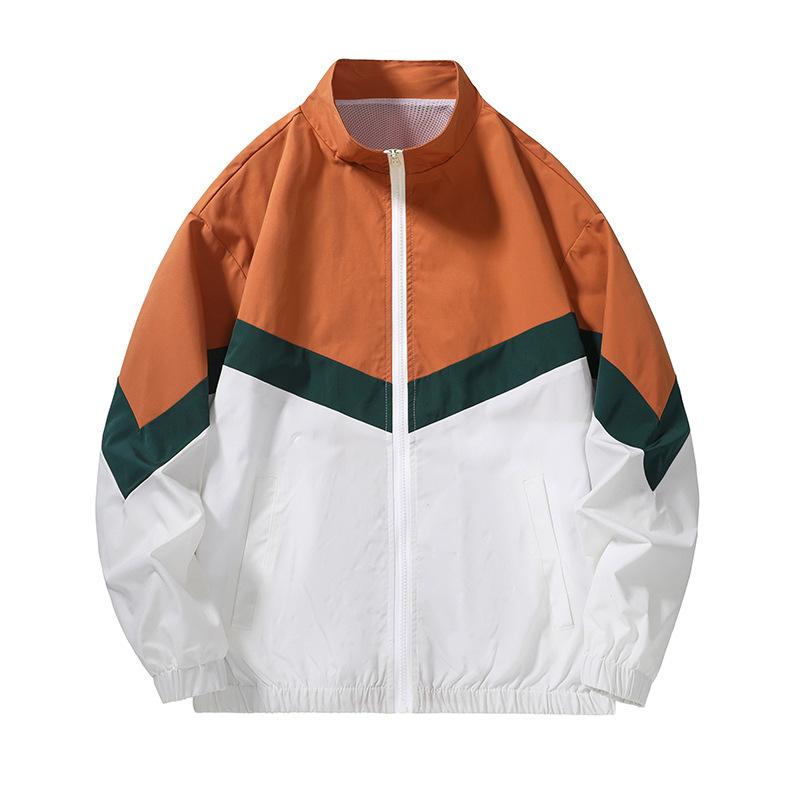 

Jacket Men s Stand Up Collar Jacket Color Blocked Casual Men s Jacket Stand Up Collar Jacket XXL