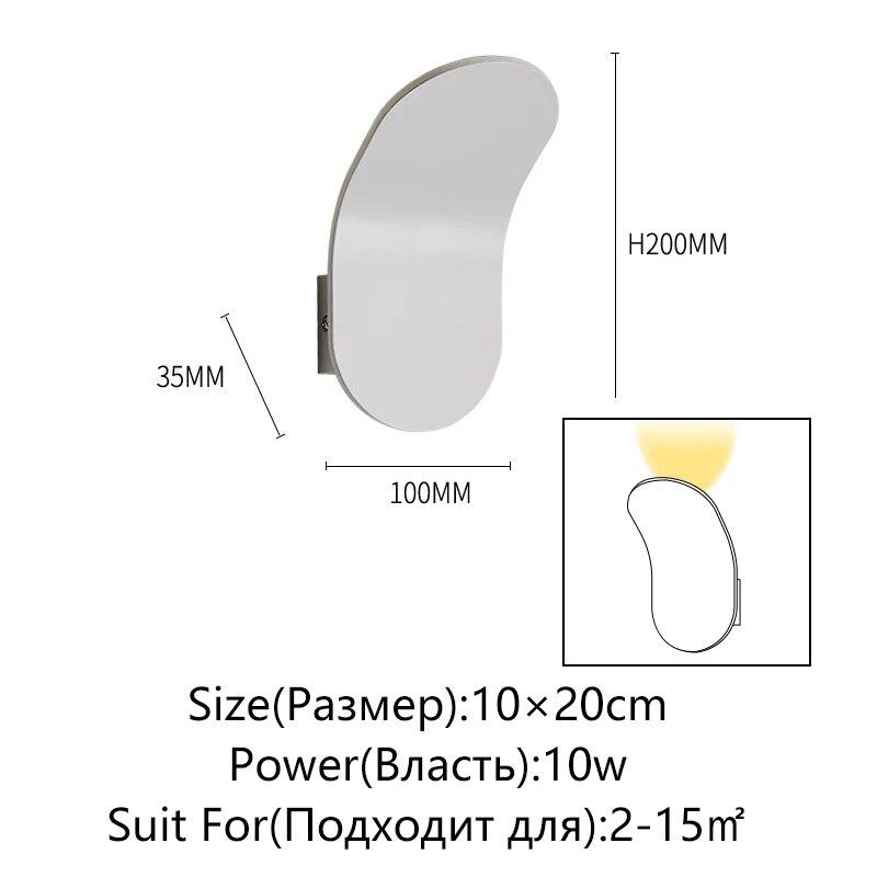 IP65 LED-Wandleuchte für den Außenbereich, wasserdicht, Gartenbeleuchtung, Aluminium, AC86-265, für Innenräume, Schlafzimmer, Wohnzimmer, Treppen, Wandleuchte