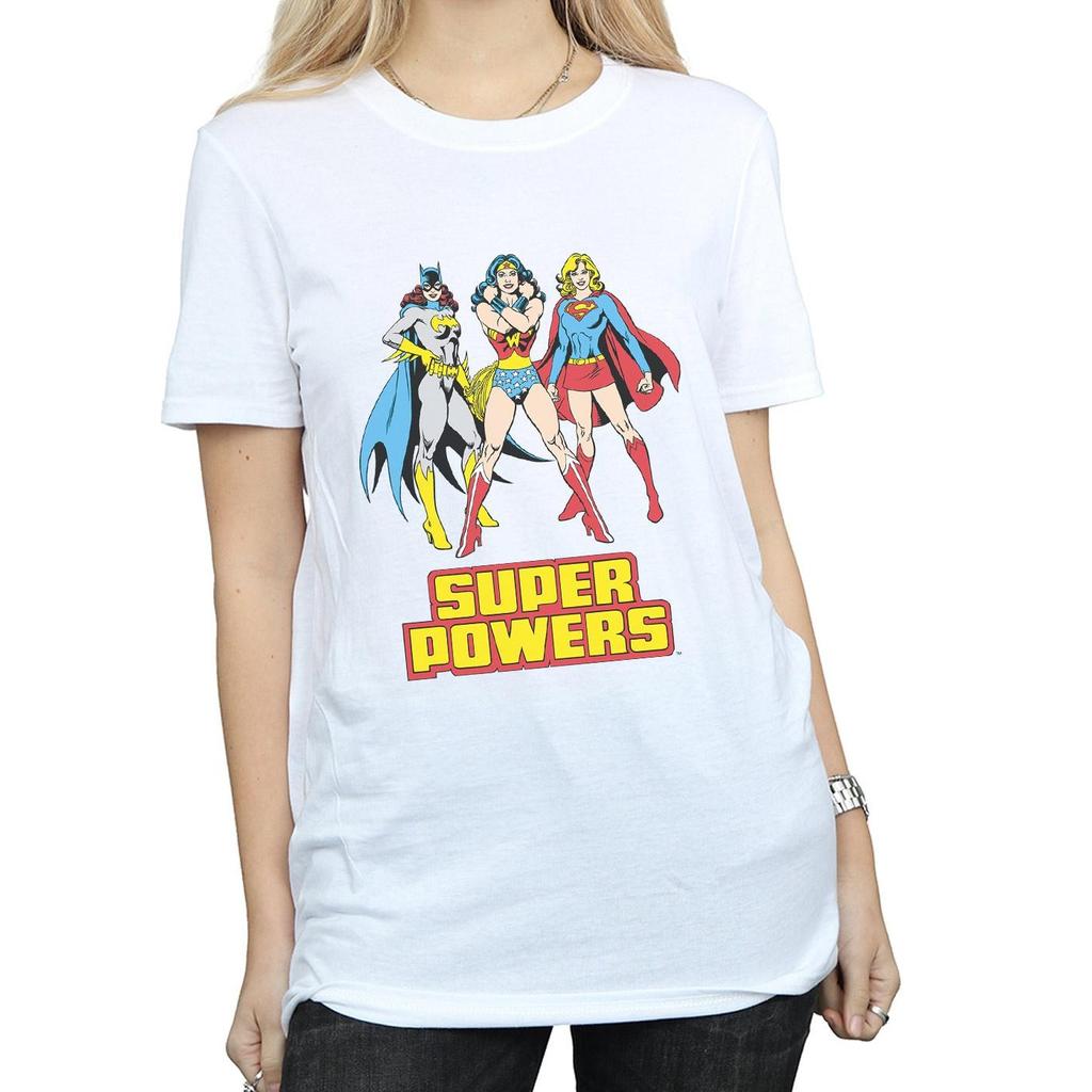 DC Super Hero Girls Womens/Ladies Super Power Group Cotton Boyfriend T-Shirt