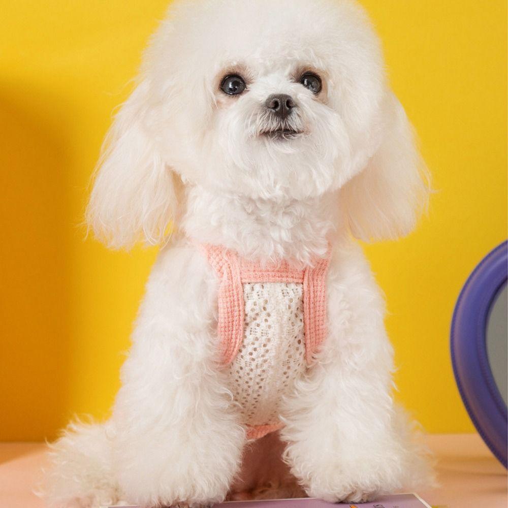 Love Bow Strap Dog T-shirt Summer Thin Pet Pullover Fashion Pet Clothes Four Seasons