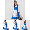 Alice Traditional Blue Maid Costume For Women Perfect For Beer Festival Celebrations