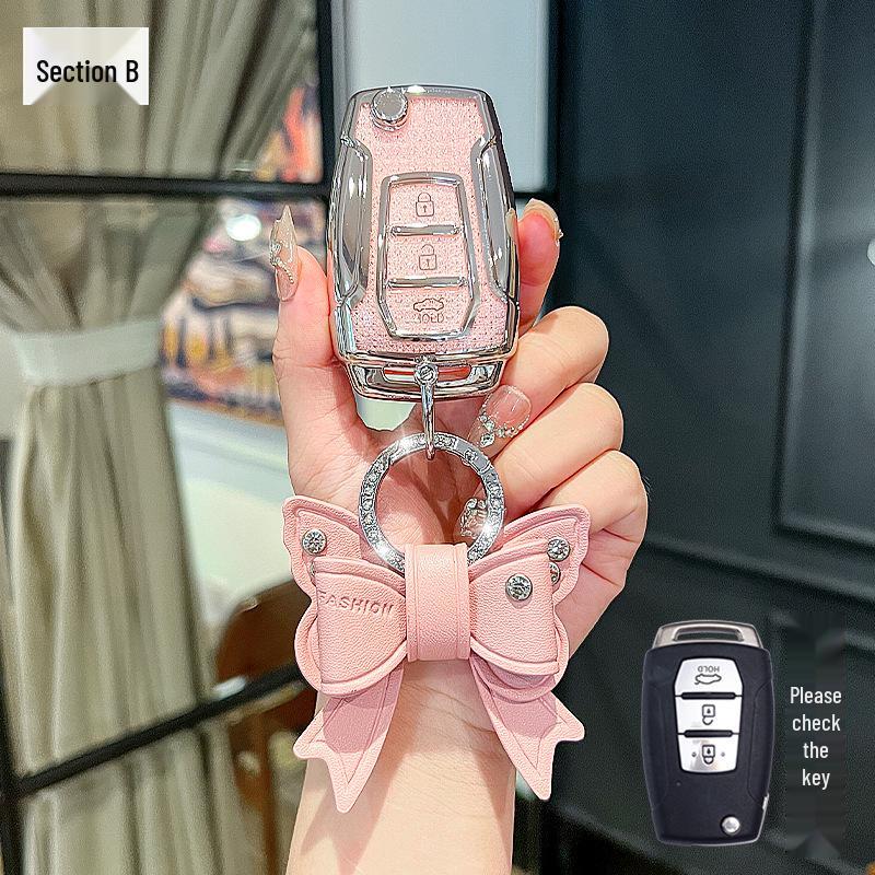 Ssangyong Korando Rexton Crystal Remote Key Protective Cover Set