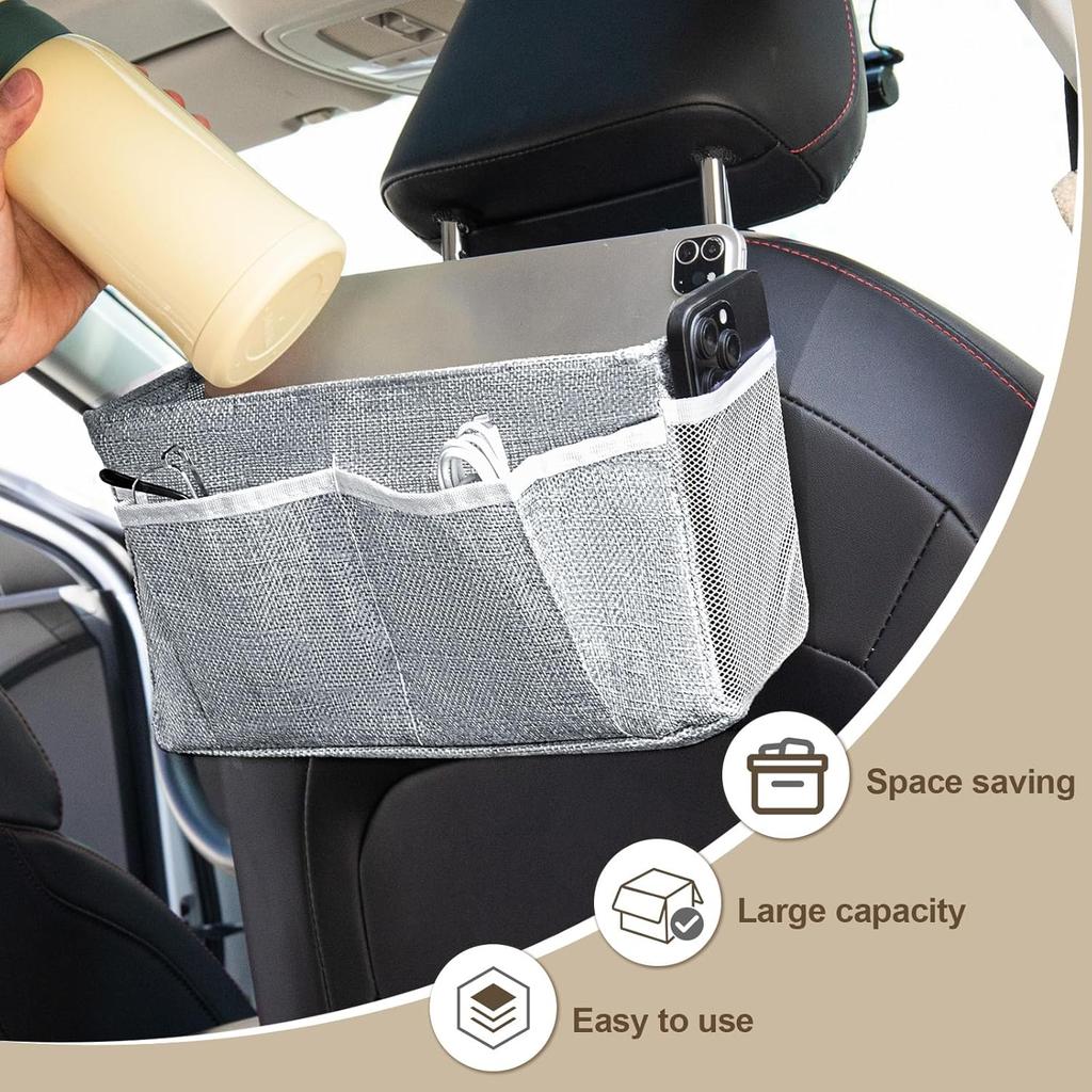 Bedside Caddy, Bedside Organizer, Hanging Organizers, Storage Bags With Self-Adhesive On The Back To Hang Over Beds For Headboards, Bunk Bed, Car