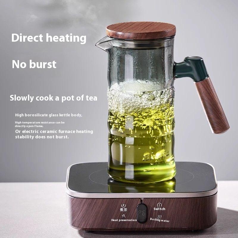 GIANXI Kuchyňské Průhledné Skleněné Šálky Dřevěná Rukojeť Hrnky na Kávu Nápojové Sklo Filtr Šálek na Čaj Přenosné Espresso Šálky Vánoční Dárky