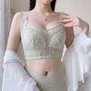 Breathable Bra Women's Thin Cup Bra Breast Retraction Anti-sagging Side-retraction Sexy Large-sized Underwear