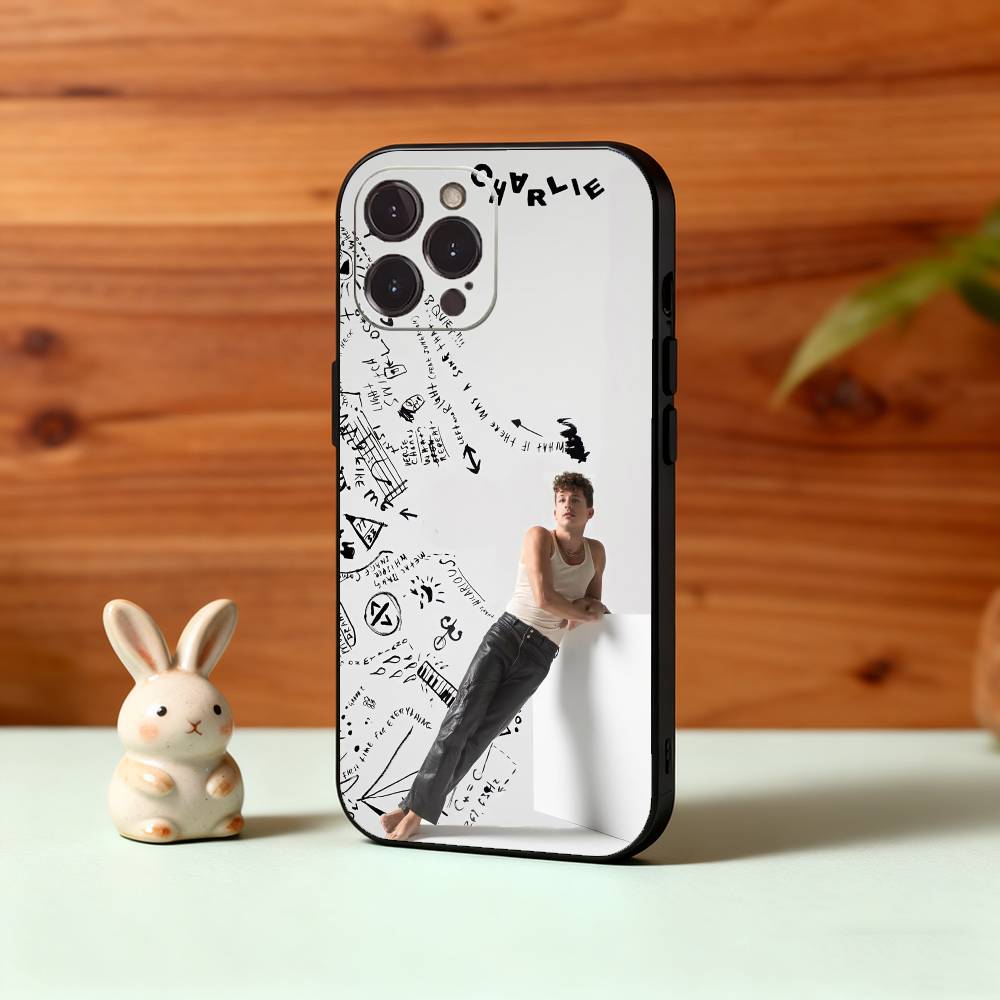 Чехол для телефона певца C-Charlie P-Puth Для iPhone17,16,15,14,13,12Plus,Pro Max,XS,5G Мягкий силиконовый черный чехол iPhone13PROMAX
