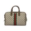 Gucci Ophidia Double G Logo Detachable Shoulder Strap Zipper Closure Canvas And Leather Trimmed Medium Shoulder Bag 772065-96IWG-8745