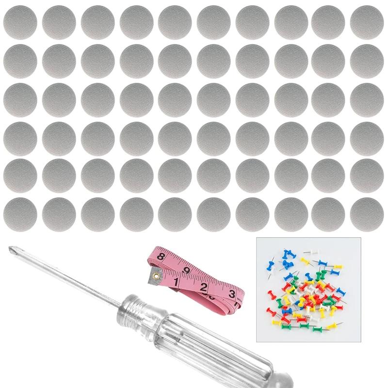 

Набор для ремонта обивки потолка 60 шт. Автомобильные заклепки-кнопки и инструмент для установки для фиксации провисшей обивки потолка салона автомобиля