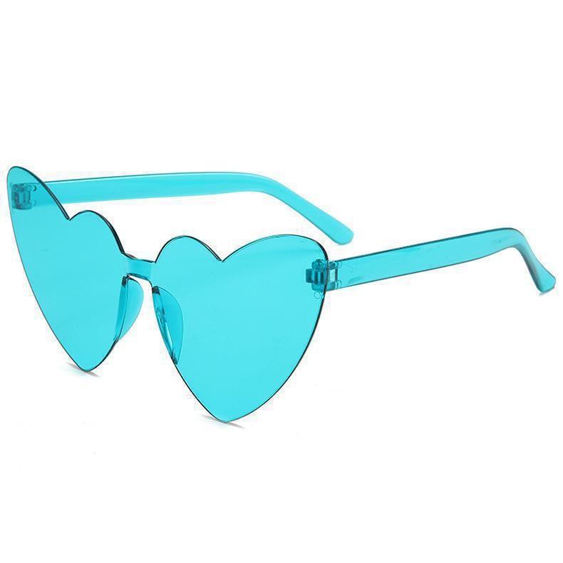 Y2K Heart Women Sunglasses Transparent Frame UV Protection Cute Shades for Toddlers Perfect for Outdoor Play&Daily Fashion KJ056