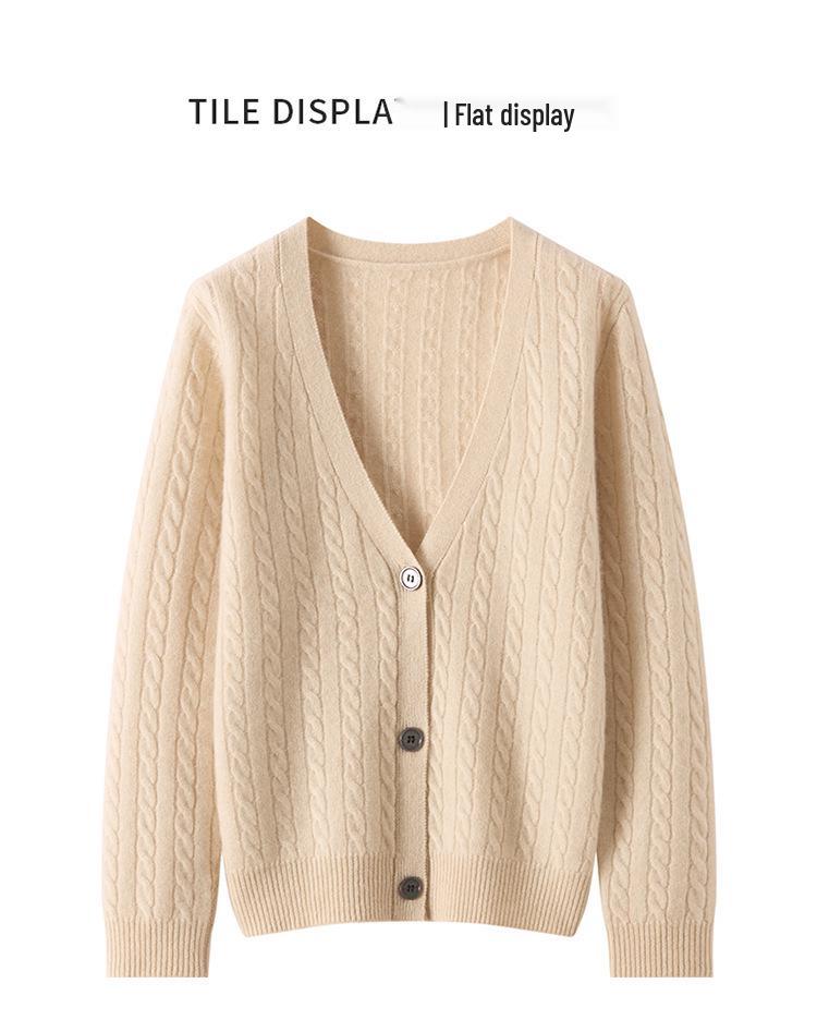 Autumn Winter Cashmere Knit Cardigan: Soft, Versatile, and Comfortable Loose-Fit Top