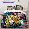 Dragon Ball Warrior Bedding Set Soft Microfiber Duvet Cover Durable for Bedroom