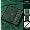High Quality A5 Size PU Leather Business Notebook Custom Logo Printed Office Magnetic Pen Planner Paper Cover Gift Box Included