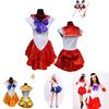 Oszałamiająca sukienka w stylu Sailor Moon z wykwintnym wykonaniem na Halloween Cosplay