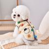 Welpenbekleidung Warmer Hundepullover Weiche Ärmellose Haustierweste Fleece Punkte Muster Hundemäntel Herbst Winter