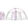 Pool Tent with Removable Canopy and Mesh Walls Azure Blue 510 x 510 cm