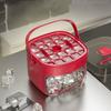Square Ice Cube Machine Easy-press Lid Ice Cube Tray DIY Ice Cube Mold  Coffee