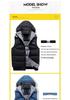 Men's Hooded Winter Vest: Thick, Loose, Casual Jacket