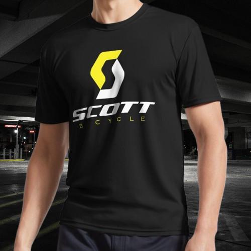 Scott Bicycle Logo Active T-Shirt Funny Size American Unisex T- Shirt S разноцветный