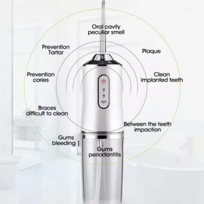 1/3pcs Mix Portable Water Flosser Oral Irrigator Cordless Waterproof Dental Jet Teeth Cleaner 4 Tips USB Rechargeable