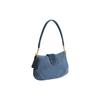 Coach Soho 27 Portafoglio Borsa a Spalla in Tessuto Riciclato e Pelle Minimalista Casual Borsa a Spalla Grande da Donna Blu Denim CR737-B4LJF